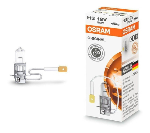 Lampara Osram H3 12v 55w Original Pk22s 64151 Alemana