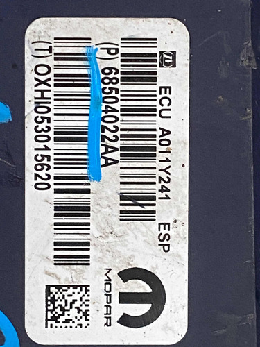 Módulo Abs Dodge Ram 2500/3500 19-2268504022aa Ml843 (Usado)