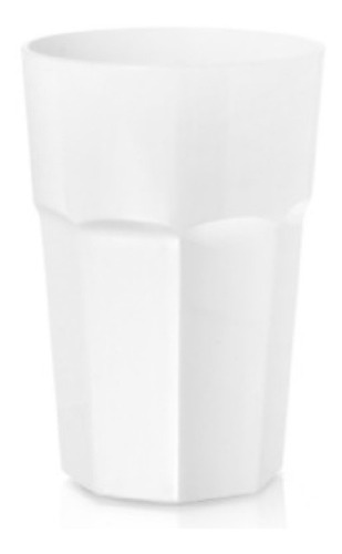 Vaso Acrilico Facetado Bristol 520 Cc Blanco