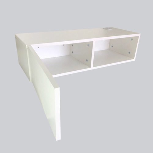 Repisa Flotante Para Tv Minimalista Color Blanco Absoluto