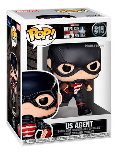 Funko Pop Us Agent Falcon And The Winter Soldier 815 Scarlet