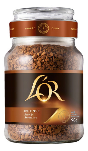 Café instantâneo  L'or Solúvel Liofilizado intense sem glúten 90 g