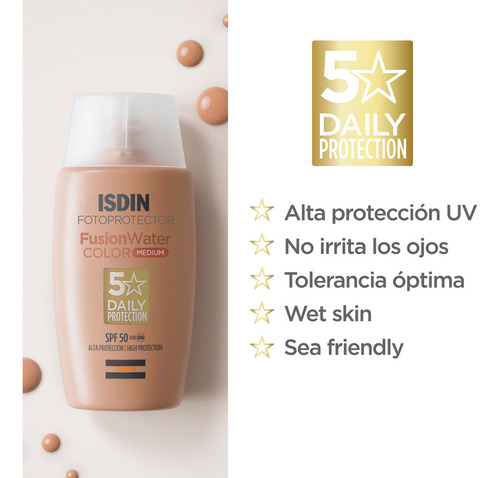 Isdin Fotoprotector Fusión Water Color Medio Spf50 50ml