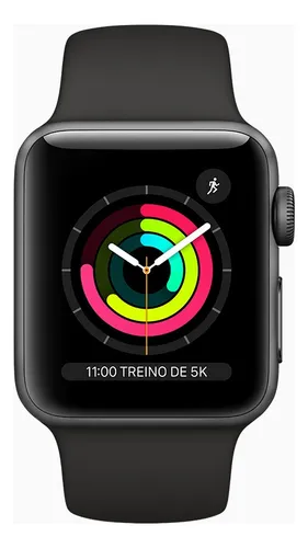 Apple Watch Series 3 (GPS) - Caixa de alumínio cinza-espacial de