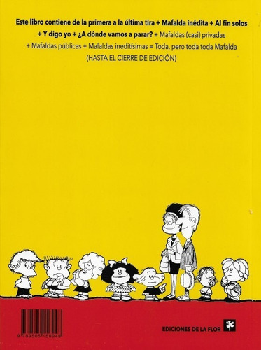 Imagen 2 de 4 de Toda Mafalda - Quino ( Incluye De La Primera A Ultima Tira)