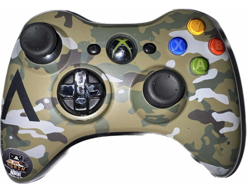 Control Inalámbrico Xbox 360 Camuflaje Original Garantizado (Reacondicionado)