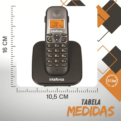 Telefone Sem Fio Ts5120 + 2 Ramal Intelbras Bina Consultorio
