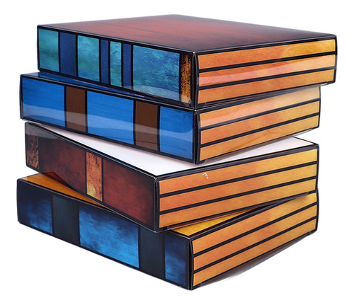 Stacked Books Acrylic Colorful Book Reading Handmade