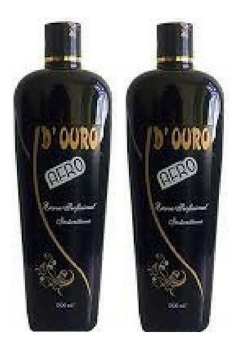 2 Escovas Progressivas D Ouro Cabelos Afro Profissional