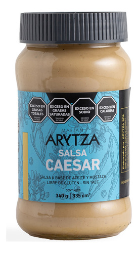 Arytza gourmet salsa caesar sin TACC en frasco 340 g