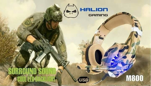Audifono Headset Gamer Usb Halion Ha-m800 Comando