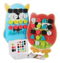 Comprar Tablero Didáctico De Tuercas Tornillos Animales Madera -276