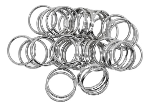 50 Piezas De Hierro En Llavero Resultados Anillos Partidos