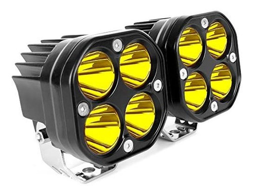 Barra De Luz - Amarillo 3 Pulgadas 40 W Led Pods Cree Led Lá