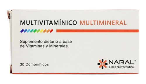 Multivitaminas Y Minerales A B C D Zinc Hierro 30 Tabs