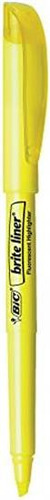 Bic Brite Liner Highlighter, Chisel Tip, Assorted, 50 Count