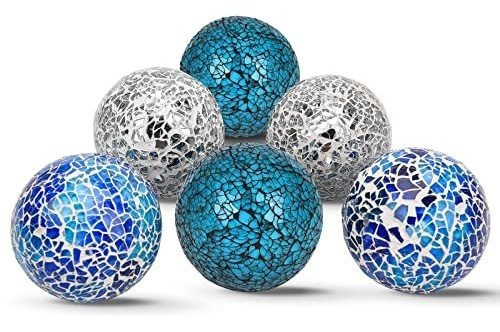 Hiziwimi Juego De 6 Bolas Decorativas, 6 Cm/2,4 Pulgadas Orb