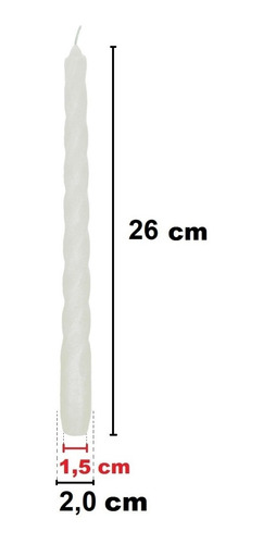 Imagem 2 de 3 de 10 Vela 25 Cm 11 Cores 3 Modelo Decoração Casamento Castiçal