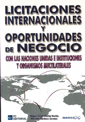 Libro Licitaciones Internacionales Y Oportunidades De Negoci