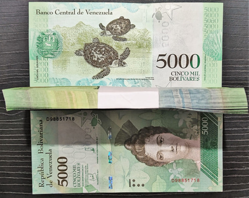 Fajo 5.000 Bolivares Fuertes 2016-17 Unc