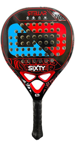 Paleta De Padel Sixty Stellar Fiberglass Max Power + Regalo