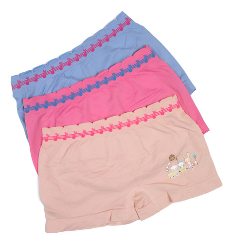 6 Boxer Para Niña Con Diseño De Conejitos, Suave Y Elástico