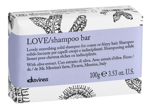Davines Love Shampoo Bar Suavidad Y Disciplina 100g