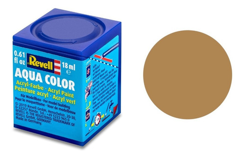 Tinta Aqua Color Marrom Ocre Fosco 18ml 88 Revell 36188