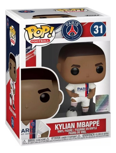Funko Pop Futbol Psg Paris Saint Kylian Mbappé Visita No 31 (Usado)