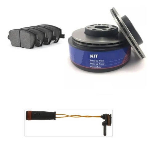 Kit Discos + Sensor + Pastillas De Freno Mercedes Benz Glk D