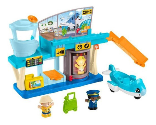 Aventuras en el aeropuerto de Little People de Fisher-Price - Mattel
