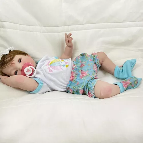 Kit 2 Bebês Reais Tipo Reborn Realista Meu Xodo 53cm Princesa em Promoção  na Americanas