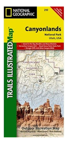 National Geographic Parque Nacional Canyonlands Mapa # 210.