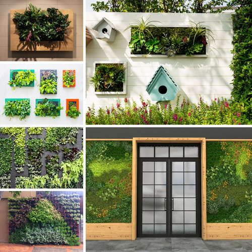 Imagen 6 de 9 de Jardín Vertical De Geotextil. 49 Bolsas. Huerto Y Muro Verde