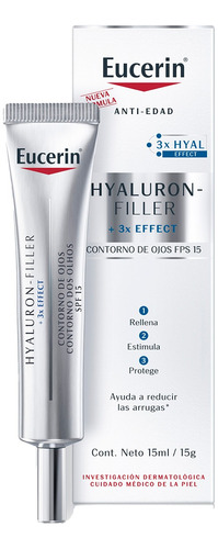 Eucerin Hyaluron-filler Crema Contorno Ojos Antiarrugas 15ml