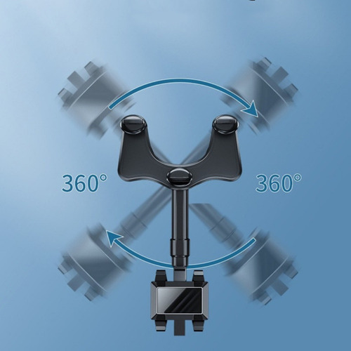 Imagen 4 de 10 de Soporte Celular Articulado Agarre Firme Retrovisor 360° M®