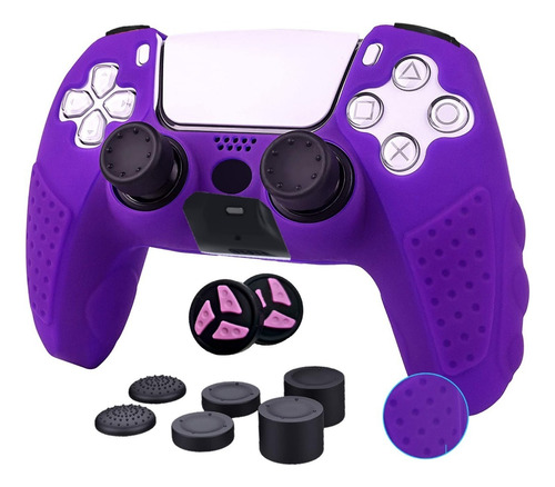Funda Protectora Control Playstation 5 Mando Dualsense Ps5 Color Violeta