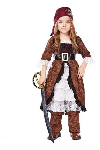 Piratas Del Caribe De Catrina De Ropa De Cosplay Niña