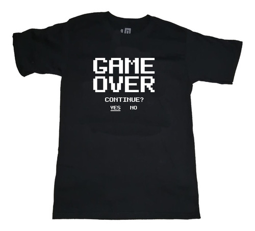Playera Gamer Videojuego Game Over