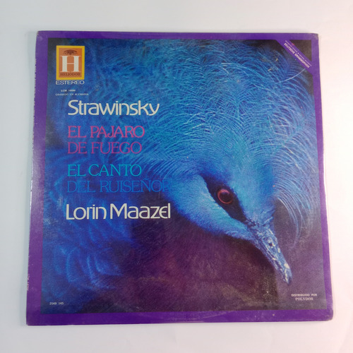 Igor Stravinski Vinil Álbum El Pájaro De Fuego Lp 1977 Helio Estándar