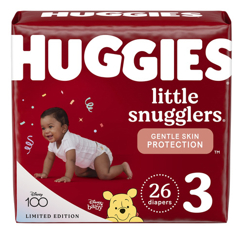 Huggies Little Snugglers - Paales Para Beb, Talla 3, 26 Unid