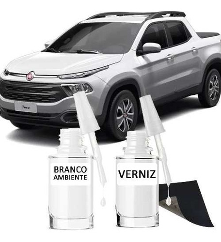 Tinta Tira Risco Automotivo Fiat Novo Toro Branco Ambiente