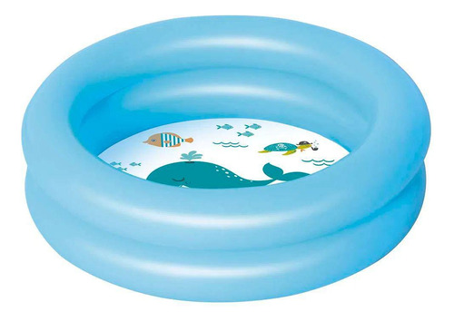 Piscina Banheira Inflável 28 L Infantil Azul 61x15ccm Mor