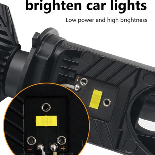 Par De Lâmpada Led Mini Projetor H4 20000 Lumens 6000k 90w H4 Branco Branco-quente