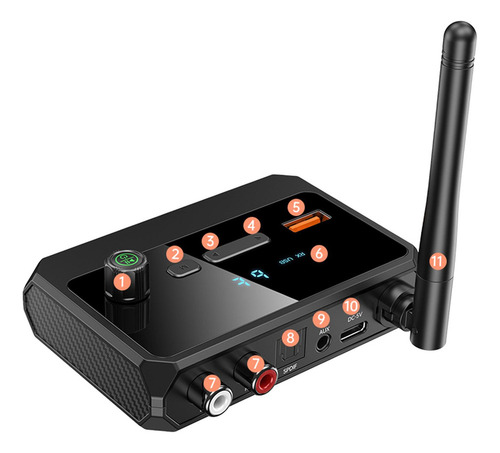 Mox Receptor De Transmisor De Audio Para Altavoz Estéreo