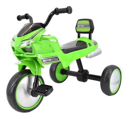 Triciclo Montable Macilux Para Niños Color Verde