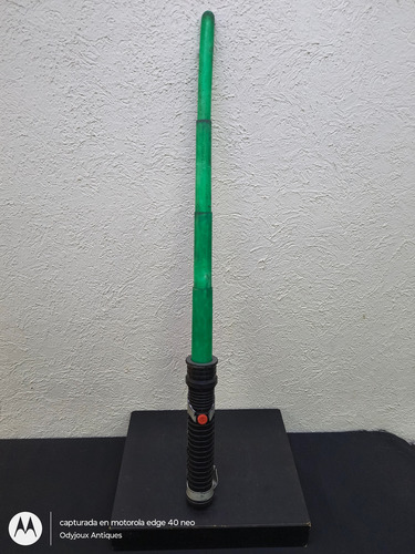 Espada Sable Star Wars Verde Hasbro 1999 Retráctil Original Verde (Usado)