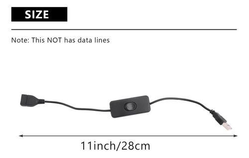 Cable De Extensión Usb A Macho A Hembra Con Interruptor/off-