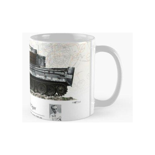 Taza Panzer Vi Ausf.e Tiger Spz Abt. 502 Otto Carius Inviern