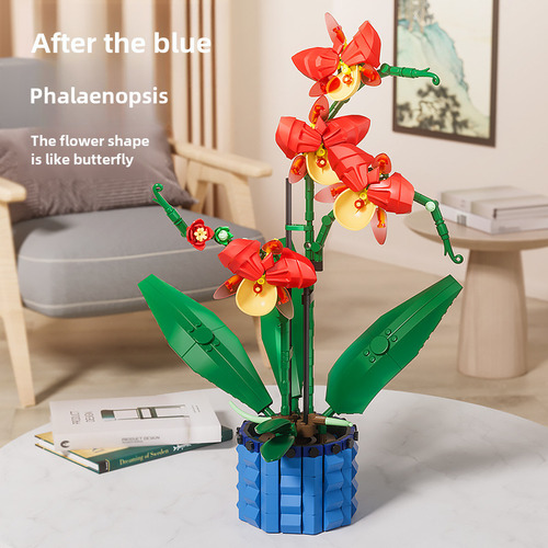Set De Construcción Orquídea Mariposa Phalaenopsis Eterna